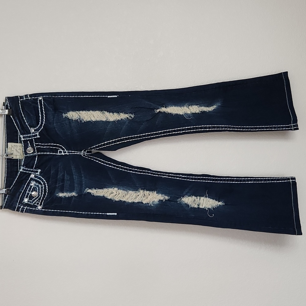 L.A IDOL distressed bootcut jeans, size‎ 3